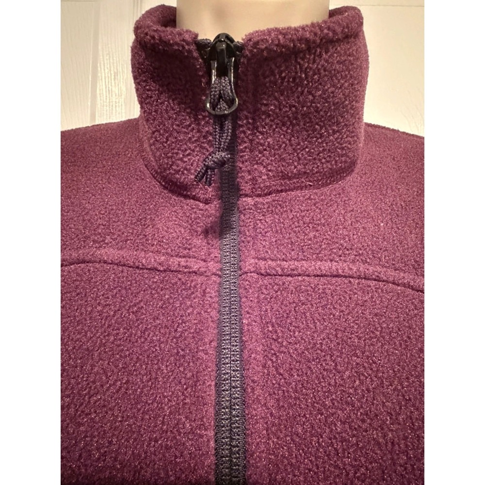 Eddie Bauer Polartec Fleece Vest Women Small Purple Y2K Vintage Zip Pockets